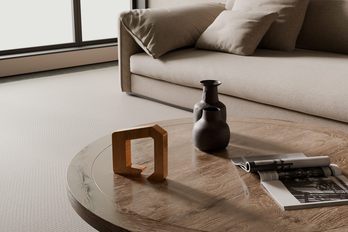 Peça da marca Sala 9 sobre uma mesa de centro